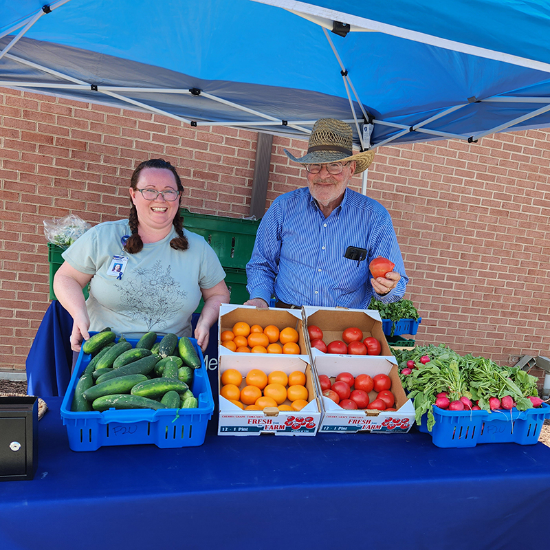 Farmer at Stand